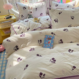 SHOPMOCHO 2025 New Lace Single Item Quilt Cover Skin-friendly Cotton Korean Version French Shell Quilt Cover Two People Use Bedding