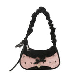 Shopmocho Fashion Grid Mini Handbags Adjustable Shoulder strap Korean Hand-held Commuting bag Single-shoulder Crossbody bag Underarm pouch