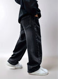 SHOPMOCHO Boy's jeans, boy's all-season loose trendy jeans, street casual hip-hop pants, festival-style pants.Full elastic waistband