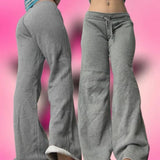 SHOPMOCHO 2000s American retro letter print casual trousers versatile hot girl style high street Harajuku style women's casual trousers