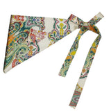 Shopmocho Chinese Style Ethnic Triangular Waistband Embroidered Printing Tassel Floral Triangular Belt Jeans Decor Clothing Accessories