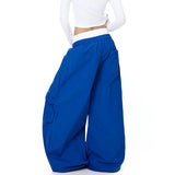 SHOPMOCHO 2026 Street Casual Pants Double Waist Head Letter Print Women's Wide Leg Lazy Wind All Match Street Leisure Long Pants