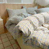 SHOPMOCHO Nordic sling Cotton Pink Stripes Duvet Cover 150x200 Size Girl's Room housse de couette Skin friendly Breathable Comforter Sets