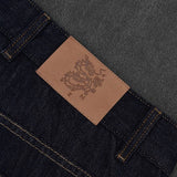 SHOPMOCHO Raw baggy jeans Y2K retro art font embroidery black jeans Harajuku hip hop unisex woven washed patchwork wide leg pants