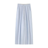 SHOPMOCHO-Baggy Sweatpants for Women Wide Pants Casual Women's Pants Korean Style High Waisted Sweatpants Woman Trousers Summer Ice Silk