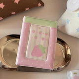 Shopmocho Travel Photo Album Small Card Storage Book Photocard Holder Card Holder 3 Inch INS Korean Style Mini Cute Photo Storage Album