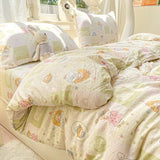 SHOPMOCHO Floral Style Duvet Cover Breathable Quilts Cover Single/Double/Queen Size Comforter Cover Home Bedding (Pillowcase Need Order)