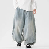 SHOPMOCHO Spring Men Streetwear Denim Pants Men Harajuku Washed Baggy Jeans Men Y2K Fashion Punk Casual High Waist Wide Leg Pants