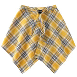 Shopmocho Fashion Tassel Hip Hop Irregular Men and Women Fake Shirt Hem Spring Autumn False Shirt Skirt Half-body Plaid Skirts Womens Saia