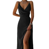 Shopmocho Women Print Dress Camisole V Neck Sleeveless A Line Long Dresses Spaghetti Strap Sexy Evening Skirt Prom Summer 2025 Vestidos