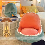 SHOPMOCHO Shark Shaped Lazy Cushion on The Ground,Tatami Futon Bedroom Balcony Bay Window Floor Soft Cushion,Children's Reading Area Chair