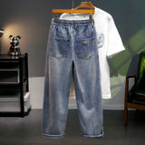 SHOPMOCHO Men's Loose Straight Leg Jeans 2026 New Style Casual Comfortable Men's Denim Trousers Fashionable Male Fashion