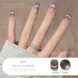 Shopmocho Blue Crystal Magnet Cat's Eye Gel Reflective Laser Reflective Semi Permanent UV LED Gel Polish 8ml Nail Art Varnishes