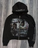 SHOPMOCHO Harajuku Casual Letter Zip Oversized Hoodie Grunge Streetwear Gothic Sweatshirt Hoodies Women Tops Men Clothing Goth Y2k Clothes