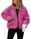SHOPMOCHO New autumn and winter women polar fleece loose jacket y2k retro Harajuku casual street jacket top