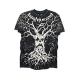 SHOPMOCHOAmerican New Retro Trend Printed Long Sleeve 90s Street Hip-Hop Harajuku T-shirt Men Fashion Gothic Casual Pure Cotton Loose Top