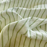 SHOPMOCHO Pure Cotton Home Textile Striped Bedding Set Simple Soft Duvet Cover Sheet Pillowcase Ins Style Bed Linens Queen King Size 2025