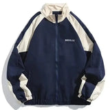 SHOPMOCHO Hip Hop Varsity Jacket Men High Street Patchwork Color Block Windbreaker Outerwear Coats Spring Autumn Thin College Jackets Male