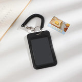 SHOPMOCHO Y2k Black Photocard Holder Keychain Kpop Idol Photo Protector Sleeve Student Id Card Storage Case Student Stationery Supplies