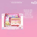 SHOPMOCHO Little Rabbit Bedroom kitchen outdoor gamesLovely Scene Play Toys Simulation Modelling Children Birthday Easter Gift
