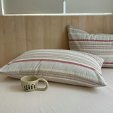 SHOPMOCHO 100 Cotton Pillowcase 2 PCS Colorful Stripe Pillow Case Bedding Black Pillow Cover Envelope Pillow Case Cover Nordic Sling