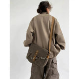 SHOPMOCHO Man Jacket Spring Autumn Loose Cargo Jacket Japanese Vintage Multi-Pocket, Unisex Streetwear, Stylish Versatile Casual Coat