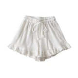 Shopmocho 2025 New Summer Ruffled Shorts Fashion Women Y2K Solid Higt Waist Comfortable Loose Short Pants Casual Streetwear Chic Clothing