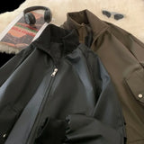 Shopmocho Couple Style Spring and Autumn New Casual Retro Versatile Bomber Jacket