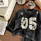 SHOPMOCHO Children Clothes Autumn New Wash and Fade Sweaters or Pants Han Fan Printed Boy's Fashionable Clothes