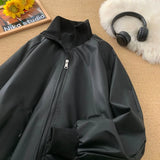 Shopmocho Couple Style Spring and Autumn New Casual Retro Versatile Bomber Jacket