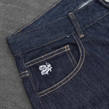 SHOPMOCHO Raw baggy jeans Y2K retro art font embroidery black jeans Harajuku hip hop unisex woven washed patchwork wide leg pants