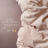 SHOPMOCHO Ins Girls Strawberry Bedding Sets 2025 New Queen Size Bed Sheet Set Duvet Cover Set With Pillowcase No Filling