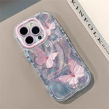 Shopmocho Butterfly Phone Case For iPhone 13 Funda iPhone 11 16 Pro Max XR 17 Air 14 12 7 8  Plus SE 17promax Silicone Soft Cover Carcasas