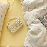 Shopmocho 2025 New Student Season Item Quilt Cover  A Fresh and Oxygen-rich Double-layer Gauze Printed Duvet Cover Skin-friendly Bedding