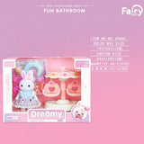 SHOPMOCHO Little Rabbit Bedroom kitchen outdoor gamesLovely Scene Play Toys Simulation Modelling Children Birthday Easter Gift