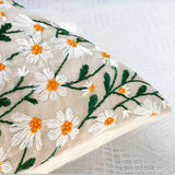 SHOPMOCHO 45x45CM Embroidered Floral Pillow Case Decor Home Light Luxury Sweet Pillow Cushion Cover Throw Square Funda Cogines De