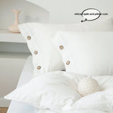 SHOPMOCHO 3pcs  100% cotton bedding set Double Duvet Cover Set 220x240 Solid Twist Cotton King Size Bedding Set Quilt Cover Set
