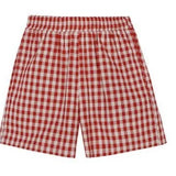 Shopmocho Summer Loose Plaid Shorts Women Ins Style Shorts High Waist Slimming Wide Legs Casual Home Pants Outdoor Wearing Walking Shorts