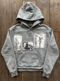 SHOPMOCHO Y2k American Retro Patchwork Hoodie Fabric Sweatshirt Men Women Fashion Art Simple Streetwear Unisex Oversized Clothing