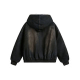 SHOPMOCHO Winter New American Washed Hooded Cotton Jacket Men Casual Thick Warm Coat Vintage Streetwear Parka