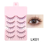 Shopmocho New Manga Lashes Soft Natural Eyelashes Thick False Eyelashes Manga Eyelashes Daily Dating Makeup Eyelashes Lashes Wispy