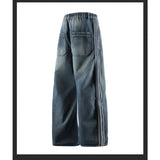 SHOPMOCHO Man Pants Jeans Baggy Jeans Loose Fit Straight Leg High Street Casual Trousers For Men Spring Autumn Trendy Wide Leg