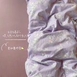 SHOPMOCHO Ins Girls Strawberry Bedding Sets 2025 New Queen Size Bed Sheet Set Duvet Cover Set With Pillowcase No Filling