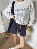 Shopmocho 2025 New Summer Loose Shorts Fashion Women Solid Pocket Retro Y2K Sportwear Wide Leg Pants Casual Streetwear Joggers Trousers