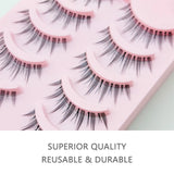 Shopmocho New Manga Lashes Soft Natural Eyelashes Thick False Eyelashes Manga Eyelashes Daily Dating Makeup Eyelashes Lashes Wispy