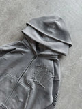 SHOPMOCHO Y2K Harajuku Punk Gothic Loose Hooded Sweatshirt American Embroidered Patch Casual Double Hooded High Street Retro Sports Sui