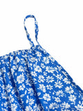 Shopmocho The cami dress with small flower prints a backless design and thin spaghetti straps is suitable for beach vacations and summer