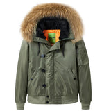 SHOPMOCHO Winter Cotton Thick Pilot Jackets for Men Casual Hooded Loose Coats Baseball Jacket Men's Jackets