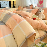 SHOPMOCHO 100% Cotton Printed Duvet Cover Single Piece Fresh Style Bedding Cover Soft Breathable Quilt Cover for Bedroom