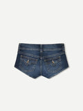 Shopmocho Y2k Zipper Denim Mini Shorts For Women Sexy Low Waist Pocket Peachy Bottom Short Jeans Female Chic Street Evening Club Partywear